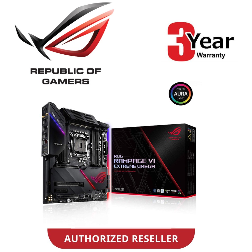ASUS ROG Rampage VI Extreme Omega X299-II LGA2066 Intel X299 EATX Motherboard