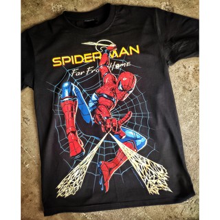 BT 144 Spiderman Far From Home เสื้อยืด สีดำ BT Black Timber T-Shirt ผ้าคอตตอน สกรีนลายแน่น S M L XL XXL