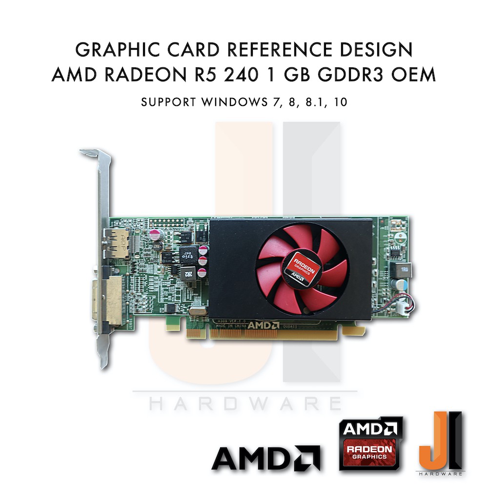 AMD Radeon R5 240 1GB 64-Bit GDDR3 OEM (มือสอง)