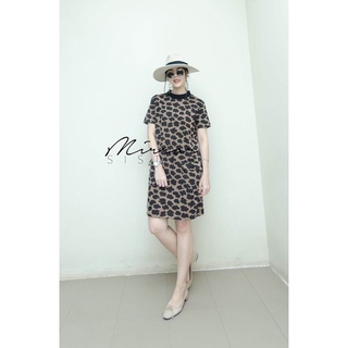 Puppa Leopard Basic DReSS” เดรสแขนสั้นลายเสือ ทรงตรงเรียบง่าย เบสิคสไตล์แต่ลายสวยเก๋ ใส่ง่ายสไตล์SiMPLE