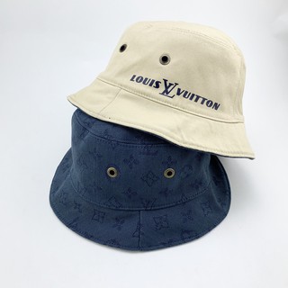 LOUIS VUITTON MONOGRAM REVERSIBLE DENIM BUCKET HAT หมวกบักเก็ต หลุยส์วิตตอง ลายโมโนแกรม | Shopee ...
