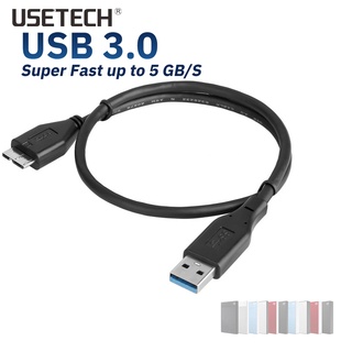 USB Micro B สายเคเบิ้ล USB 3.0 ความเร็วสูง 5Gbps  สายซิงค์ข้อมูลฮาร์ดดิสก์ภายนอก สายยาว 0.5 เมตร