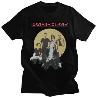 เสื้อยืดแขนสั้น พิมพ์ลาย Radiohead Alternative Rock Band Creep Music สไตล์ฮาราจูกุ ฮิปฮอป ขนาดใหญ่ สําหรับผู้ชาย และผู้ห