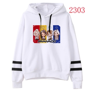 Kpop  MAMAMOO   Hoodies เสื้อผ้าแฟชั่นผู้หญิง  Female Cartoon Printed  พิมพ์การ์ตูน Ulzzang Unisex  clothing  Harajuku