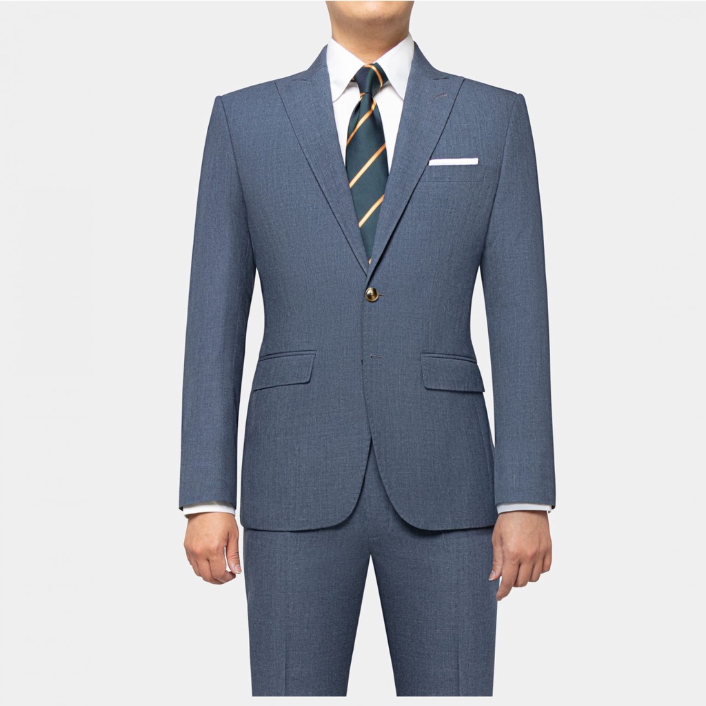 DGRIE แจ็คเก็ตสูทสีฟ้าคราม Indigo Blue Half-Lining Jacket Suit | ไซส์ไหนหมดสามารถทักแชทสอบถามได้