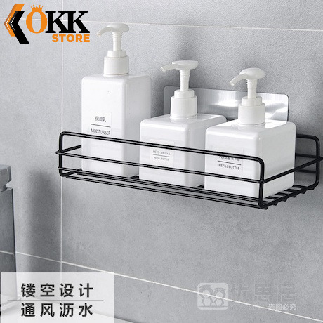 ข้อเสนอใหม่ WAREHOUSE CLEARANCE OKK BATHROOM RACK KITCHEN RACK ที่เก็บของแบบแขวน ตะแกรงเหล็ก