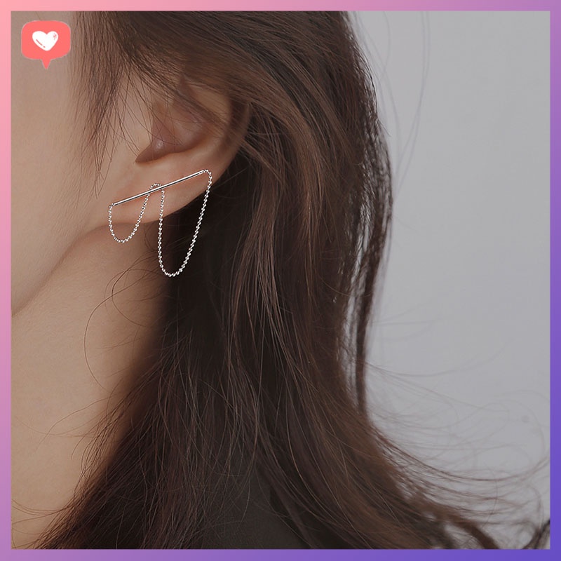 ต่างหูสายยาวใส่ได้หลายแบบ B15 Give.love shop เครื่องประดับเกาหลี
