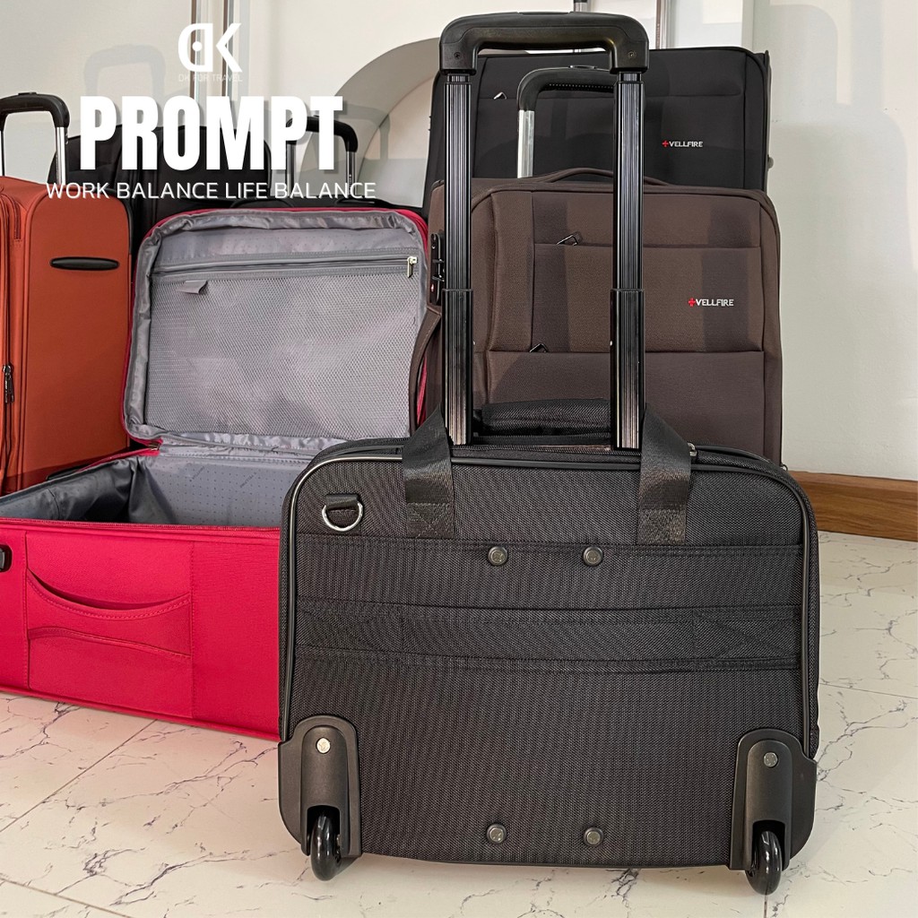 🇹🇭ไทย🇹🇭 กระเป๋าเอกสาร ใส่คอม notenook LAPTOP แบบบาง มีล้อลาก มีสายสะพายไหล่