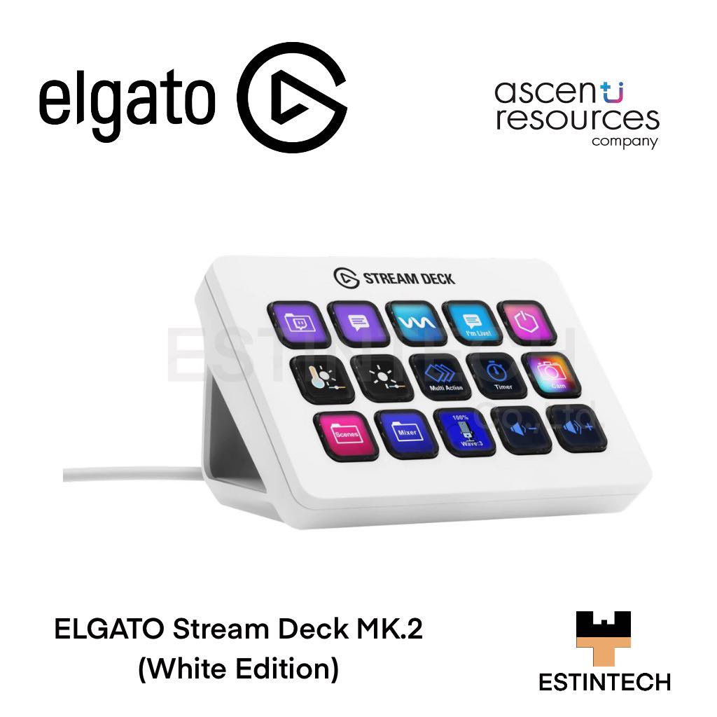 Keypad (แผงแป้นพิเศษ) Elgato Stream Deck MK.2 (White Edition) ของใหม่ประกัน 2ปี