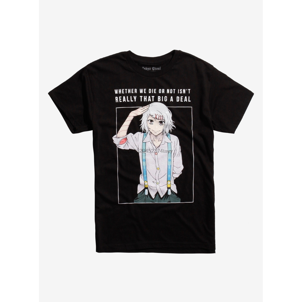 เสื้อยืด ผ้าฝ้าย พิมพ์ลาย TOKYO GHOUL JUZO SUZUYA QUOTE แฟชั่นสําหรับผู้ชาย