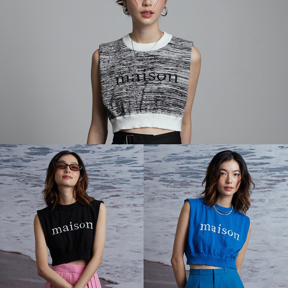 maison KEEPS | Haru Knitted Tops เสื้อไหมพรมแขนกุด | Limited ไม่ผลิตเพิ่ม