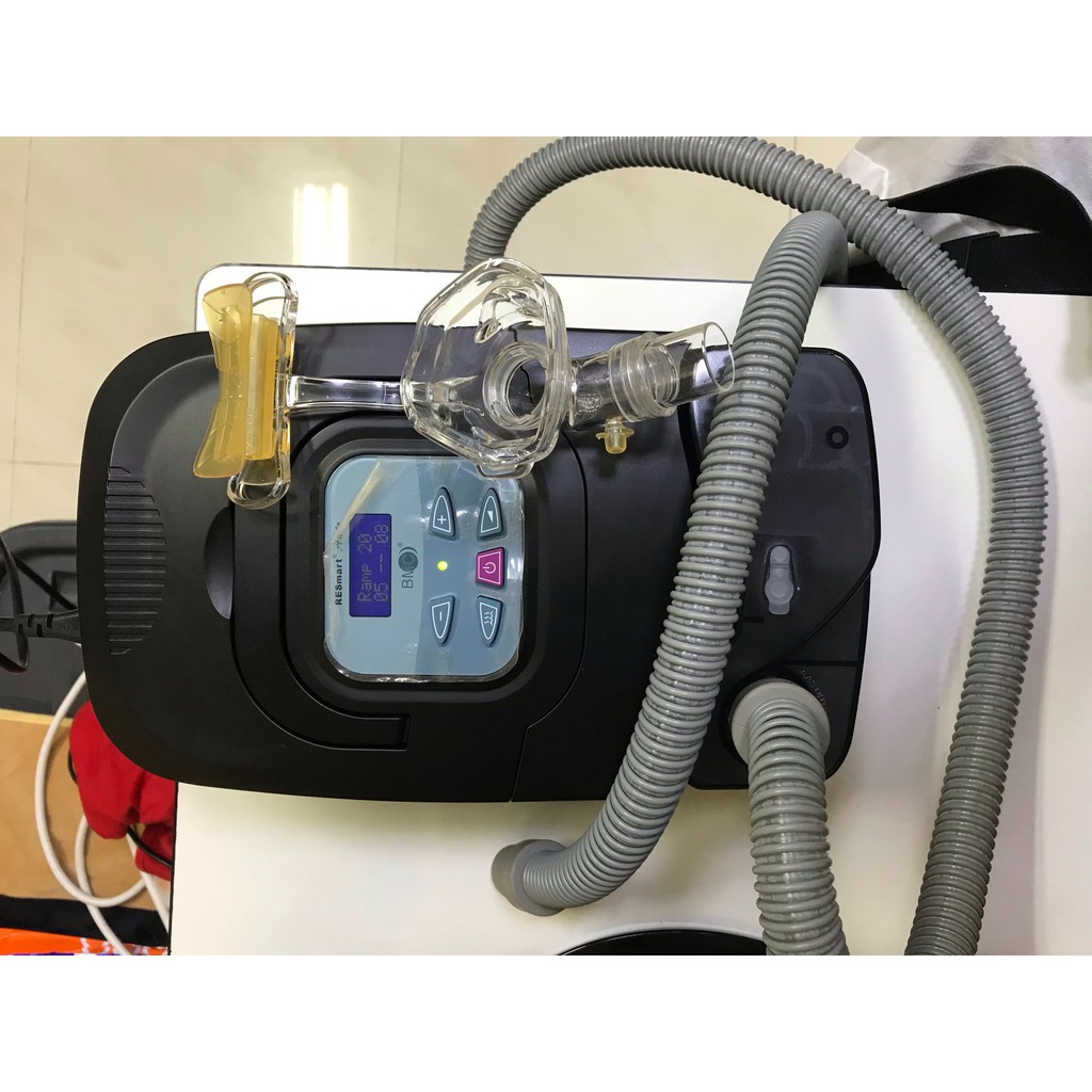 เครื่อง Auto CPAP มือสอง สภาพดี ใหม่มาก  (เครื่องแก้นอนกรน แบบปรับแรงดันอัตโนมัติ)