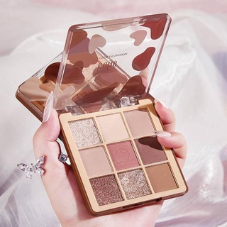 9 Colors Eyeshadow Palette Matte Shimmer Soft Touch Long Lasting Waterproof Pigmented Brighten Eyes Makeup Cosmetics