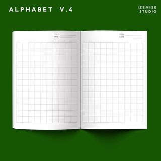 ALPHABET  V.4 - สมุดคัดตัวอักษร ภาษาจีน ญีปุ่น เกาหลี