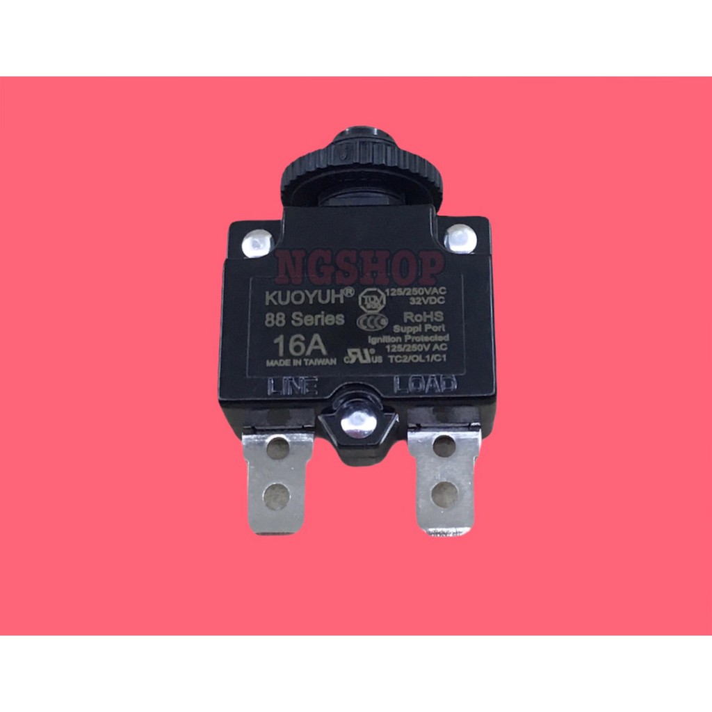 เบรคเกอร์สี่เหลี่ยม 16A 125/250V
