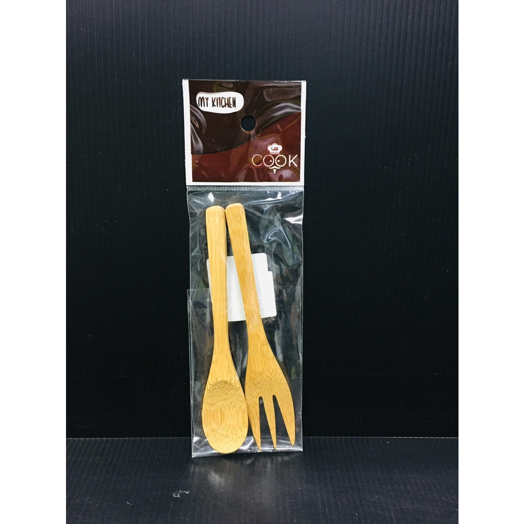 ช้อนส้อมไม้ WU SF135-2/13.5 ซม. (8858873404942)