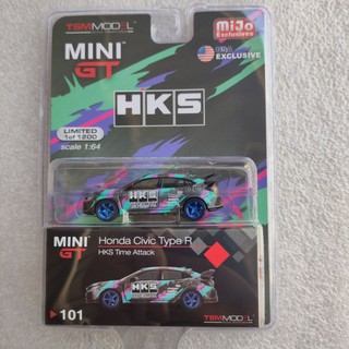 TSM MODEL MINIGT HONDA CIVIC TYPE R HKS TIME ATTACK