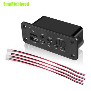 (Emprichhood) บอร์ดโมดูลถอดรหัสวิทยุ Fm Mp3 บลูทูธ 5.0 2X3W