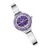 Kimio นาฬิกาข้อมือผู้หญิง สีเงิน/ม่วง สายสแตนเลส รุ่น KW6031