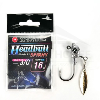 หัวจิ๊กเฮดบัดมาเชียร์ 16 กรัม มีใบสปิ้น HEADBUTT MAHSEER