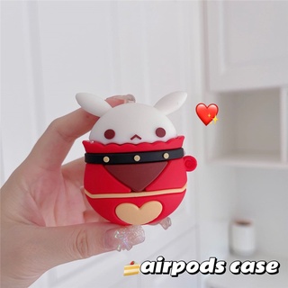 เคสซิลิโคน แบบนิ่ม ลายการ์ตูนกระต่าย สําหรับ Airpods 3 Genshin