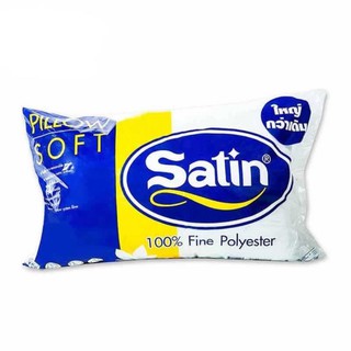 Satin หมอนหนุน ใยสังเคราะห์ ขนาด 19 X 39