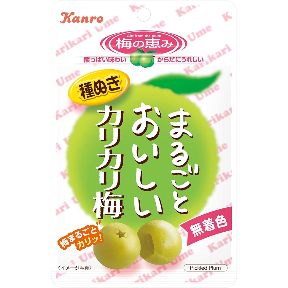 (ส่งตรงจากญี่ปุ่น) Kanro บ๊วยกรุบกรอบ อร่อยทั้งชิ้น 36 กรัม X 6 ถุง
