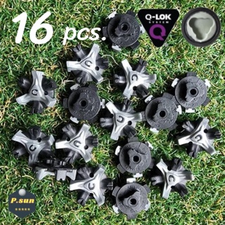 16 pcs.ปุ่มรองเท้ากอล์ฟ แบบรุ่น  Q-lok system Fast Twist Soft Spikes golf shoes.