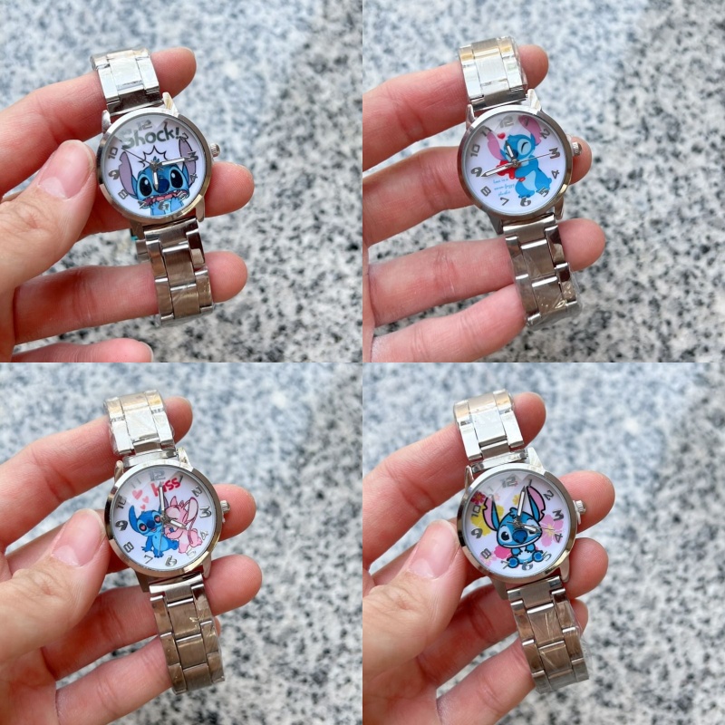 💥นาฬิกาแฟชั่น Fashion watch ลายการ์ตูน หลายแบบ แถมฟรีผ้าเช็ด พร้อมเซ็ทเวลา