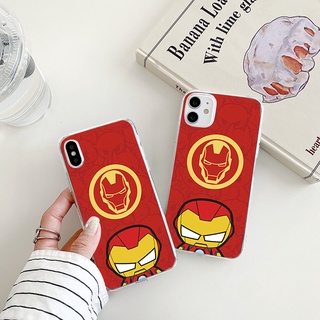 iron Man เคสไอโฟน 7 8 7Plus 8plus Se 2020 8พลัส เคส iPhone 13 12 11 promax 14 plus Marvel phone case X Xr Xs Max cover