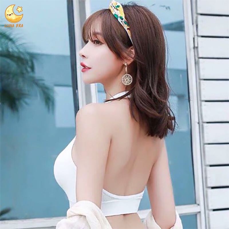 LunaBra เสื้อใน บรา สปอร์ตบรา คล้องคอ สายเดียว เสื้อกล้าม 32-38 มีฟองน้ำ ราคาถูก ใส่ออกกำลังกาย SPB-