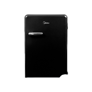 Midea ตู้เย็นไมเดีย 1 ประตูขนาด 3.3Q (Retro Fridge) รุ่น BC-90AW(BLACK)