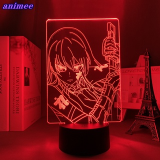 โคมไฟกลางคืน Led ลายการ์ตูนอนิเมะ Akame Ga Kill 3d เหมาะกับของขวัญวันเกิด สําหรับตกแต่งห้องนอนเด็ก