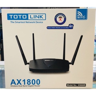 TOTOLINK (X5000R) Router Wireless AX1800 Dual Band Gigabit WI-FI 6 4 LAN Gigabit Router Lifetime Forever