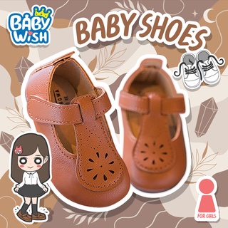 Baby wish👡รองเท้าหนัง ลำลอง แบบนุ่ม แฟชั่นใหม่ สำหรับเด็ก รองเท้าเจ้าหญิง