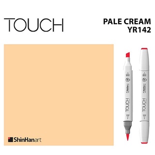 TOUCH TWIN BRUSH MARKER YR142 (PALE CREAM) / มาร์คเกอร์หัวพู่กัน-หัวตัดขนาดกลาง รหัส YR142 (PALE CREAM)