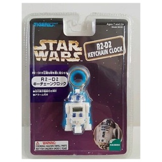 VINTAGE 1997 Star Wars R2-D2 Keychain clock Tiger Electronics #สตาวอร์