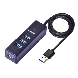 HUB USB 3.0 4 Ports Oker Model:H-341 HUB with Interface.