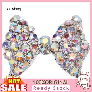 wangxu 3 d rhinestone เนคไทโบว์สําหรับตกแต่งเล็บ 10 ชิ้น