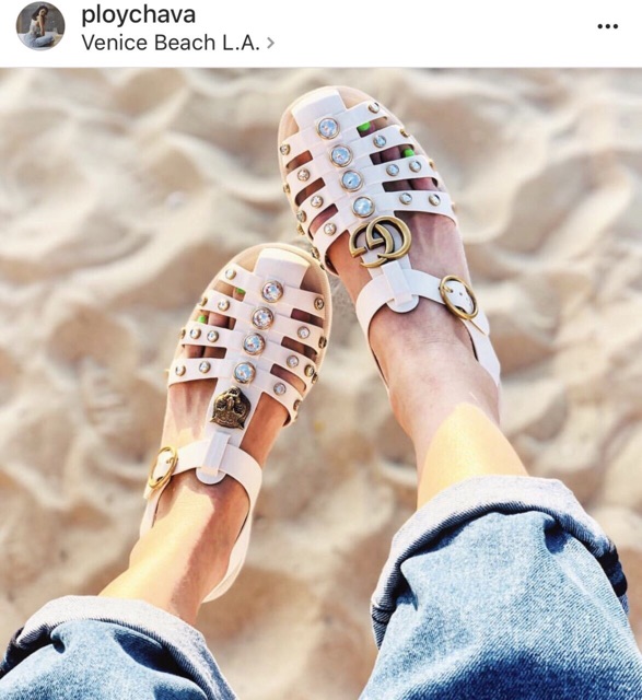 gucci rubber sandals