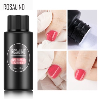 Rosalind ยาทาเล็บเจล 30 มล. กําจัดเจลส่วนเกิน เพิ่มความเงางาม น้ํายาล้างเล็บ มีให้เลือกหลายสี