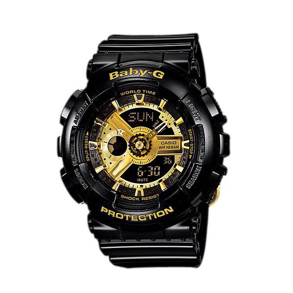 ﻿Casio นาฬิกา CASIO Baby-G BA-110-1ADR black gold series (ประกัน cmg)
