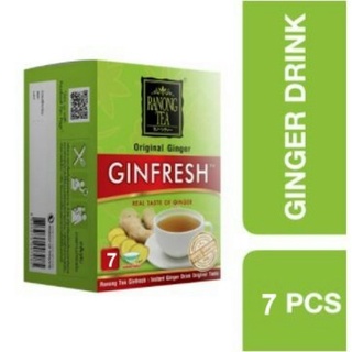 Ranong Tea Ginfresh Ginger Tea Original 7 Sachets ++ ระนองที ชาขิงจินเฟรช ออริจินัล 7 ซอง