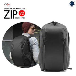 Peak design Everyday Backpack 15L Zip v2 - Black ประกันศูนย์