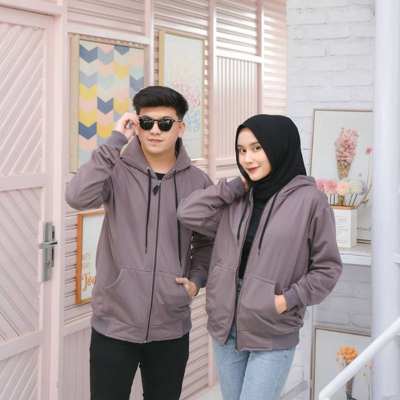 เสื้อแจ็คเก็ต PLAIN ZIPPER SWEATER BIG SIZE L, XL, XXL, XXXL