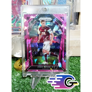 การ์ดนักฟุตบอล 2020-21 Panini Prizm Premier League Retail Pink Ice chris wood #58 burnley (แถม Topload+teambag)