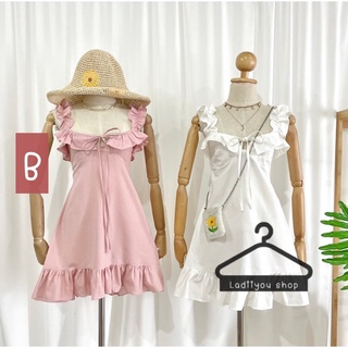 🌈ladiiyou shop มินิเดรส สายเดี่ยว น่ารักมากก