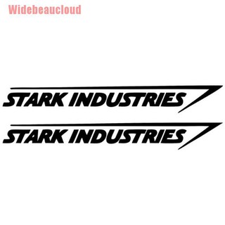 สติกเกอร์ไวนิล พิมพ์ลาย stark industries ขนาด 20x3 ซม. สําหรับรถยนต์ 2 ชิ้น