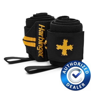 Harbinger | Red Line Thumb Loop Wrist Wraps - Black/Gold