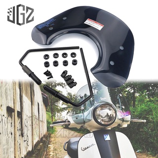 ที่หนีบกระจกรถจักรยานยนต์  วินชิวหน้า vespa  LX 125 LX150  LT150 สีน้ําตาลเข้ม